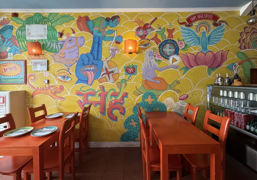 Interior of Jesus é Goês, a Goan-Portuguese restaurant in Lisbon—5 Days in Lisbon