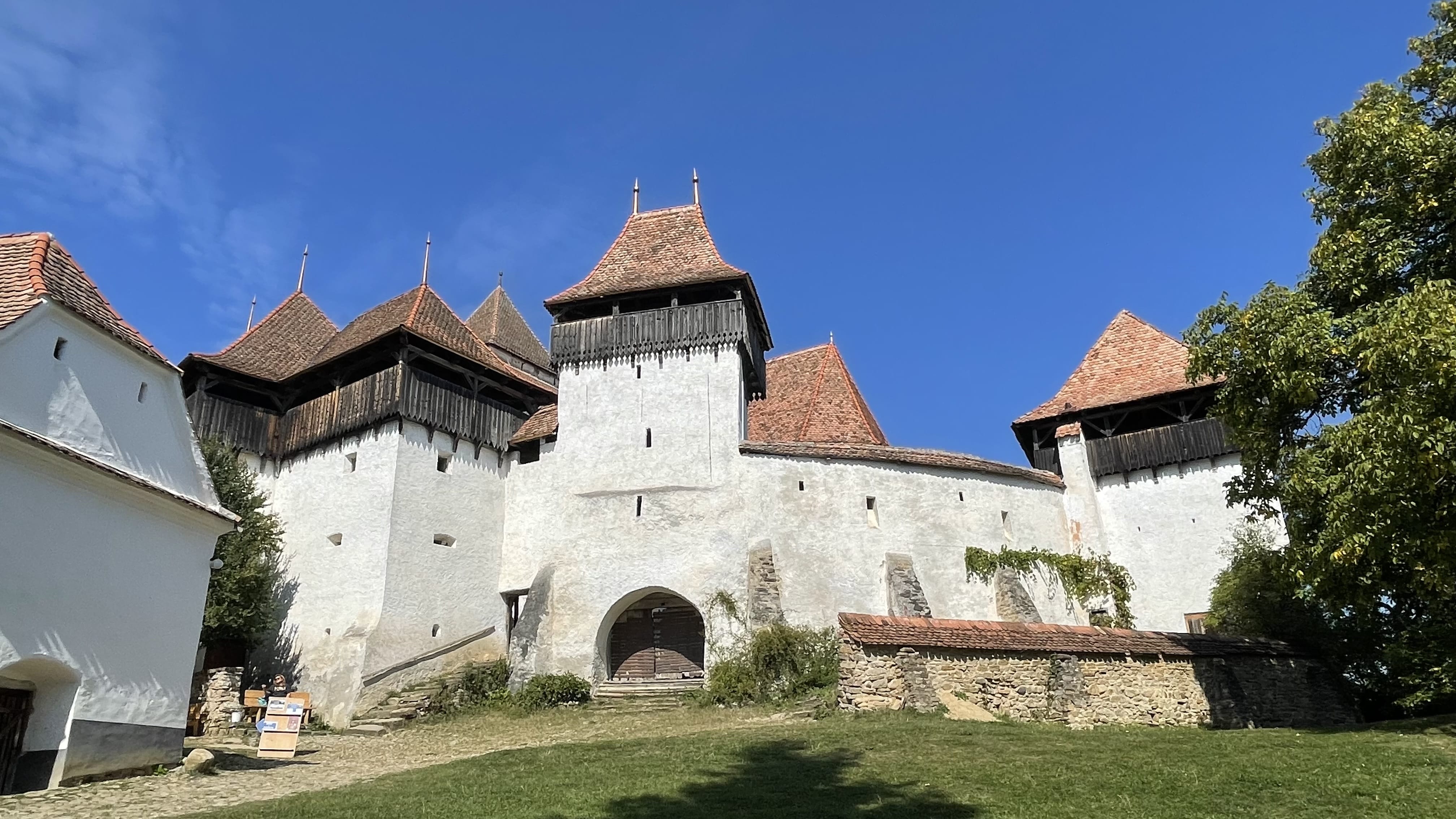 White fortified church in Viscri, one of the highlights of my 10 Days in Romania