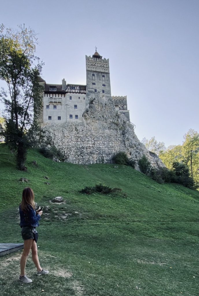 Bran Castle perched on a rocky hillside in Transylvania during my 10 Days in Romania