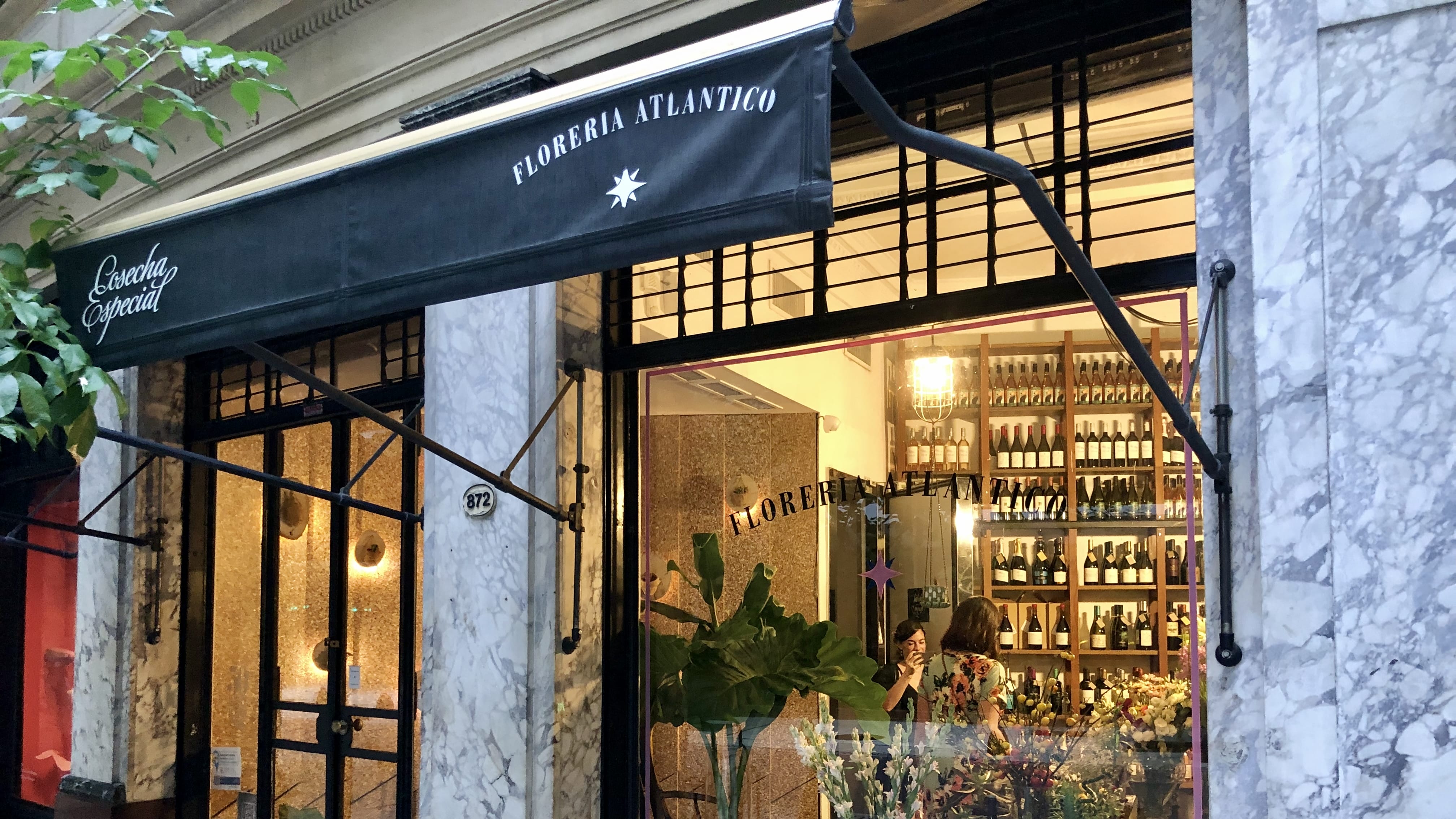 Entrance to Florería Atlántico, one of Buenos Aires' most acclaimed restaurants hidden behind a flower shop