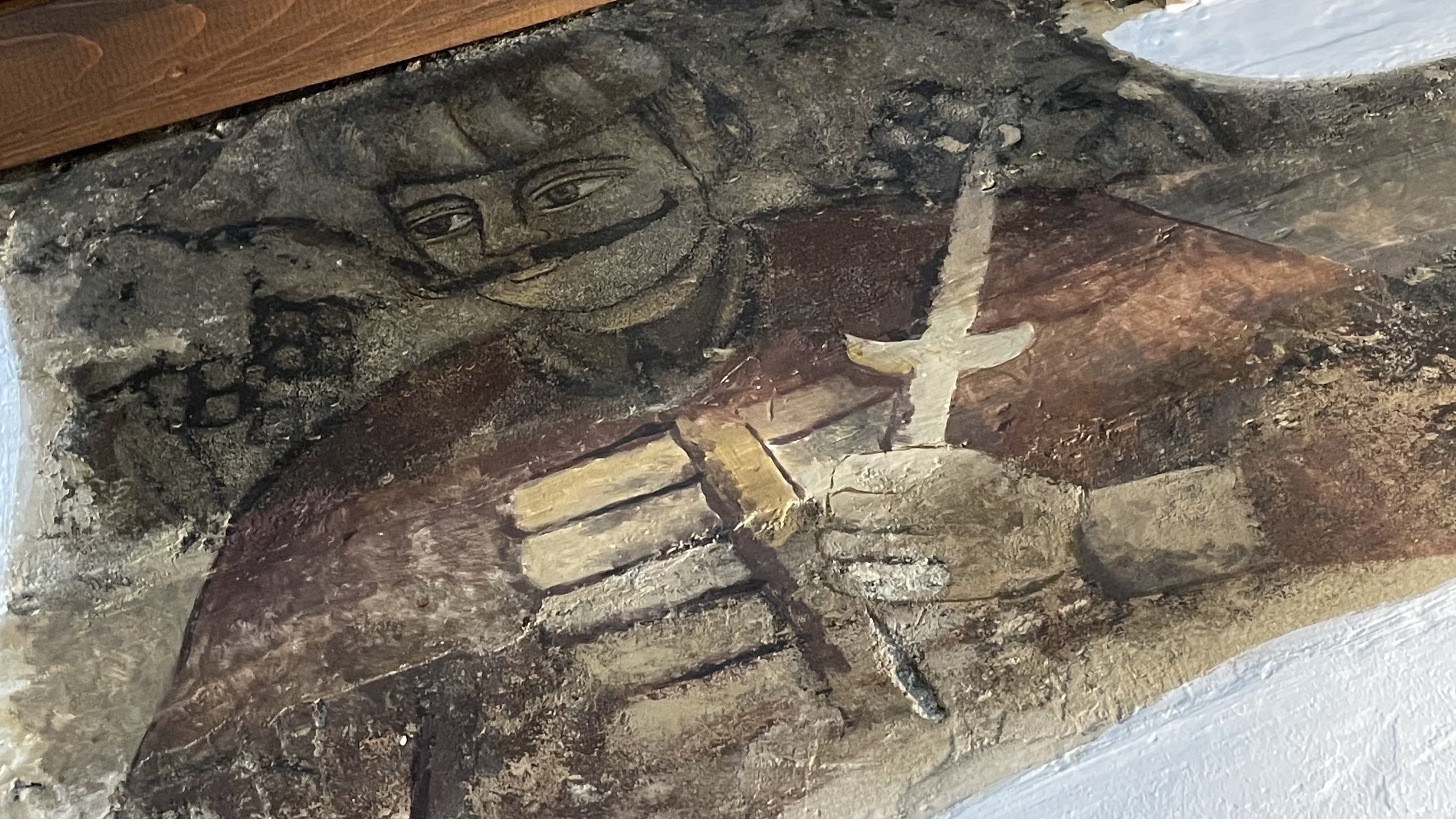 Painting depicting Vlad the Impaler inside his birthplace in Sighișoara, Romania.