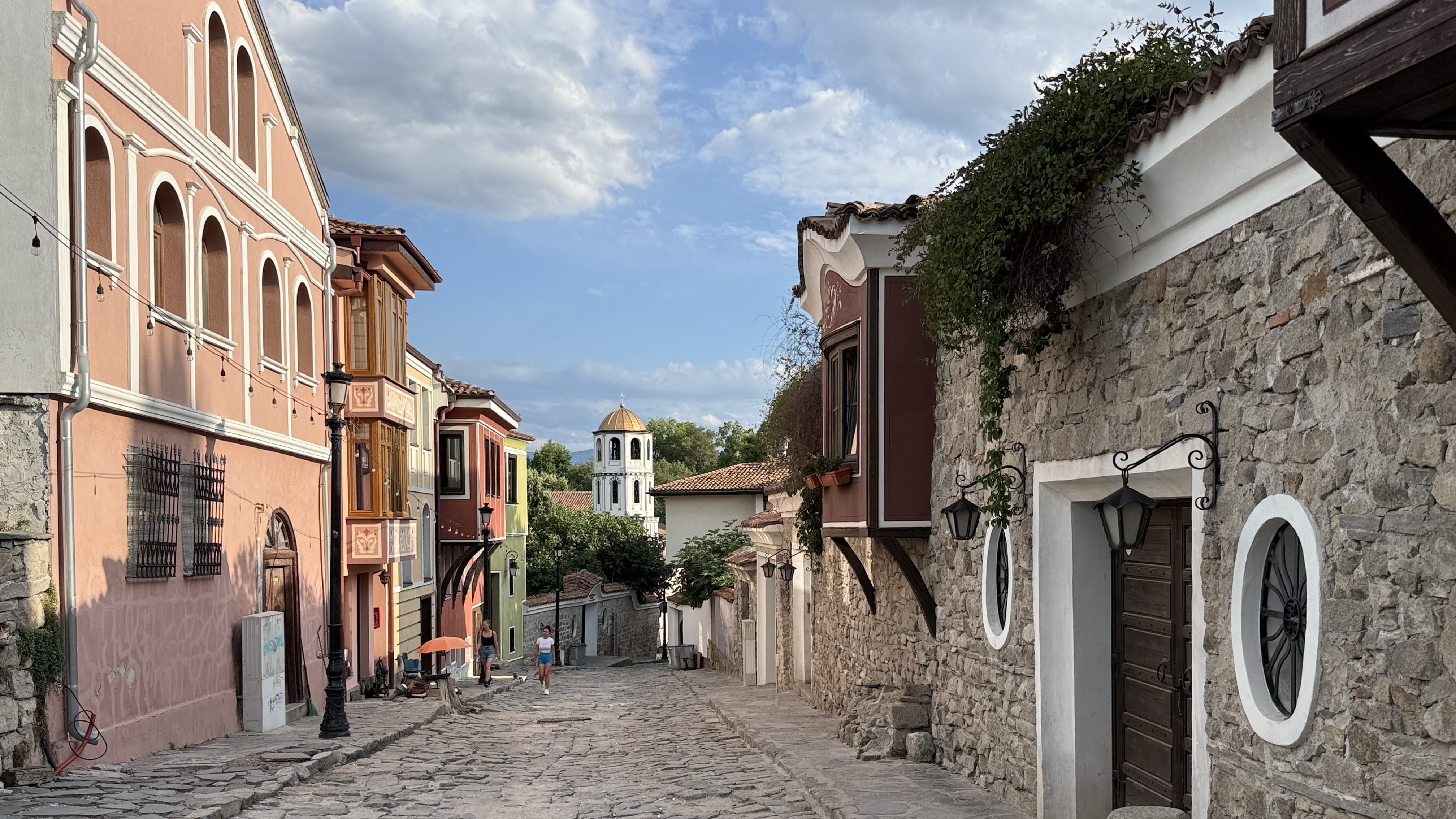 Wandering the steep cobblestone streets of Plovdiv’s Old Town.